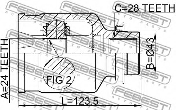 MAZDA GG28-25-500D Joint, drive shaft